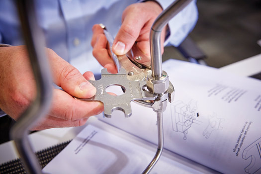 FIG. 4. Performing gap inspections helps installers ensure fittings are properly tightened.